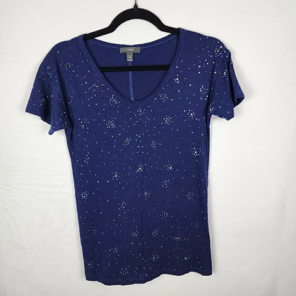 J. Crew‎ Embellished Tee XS